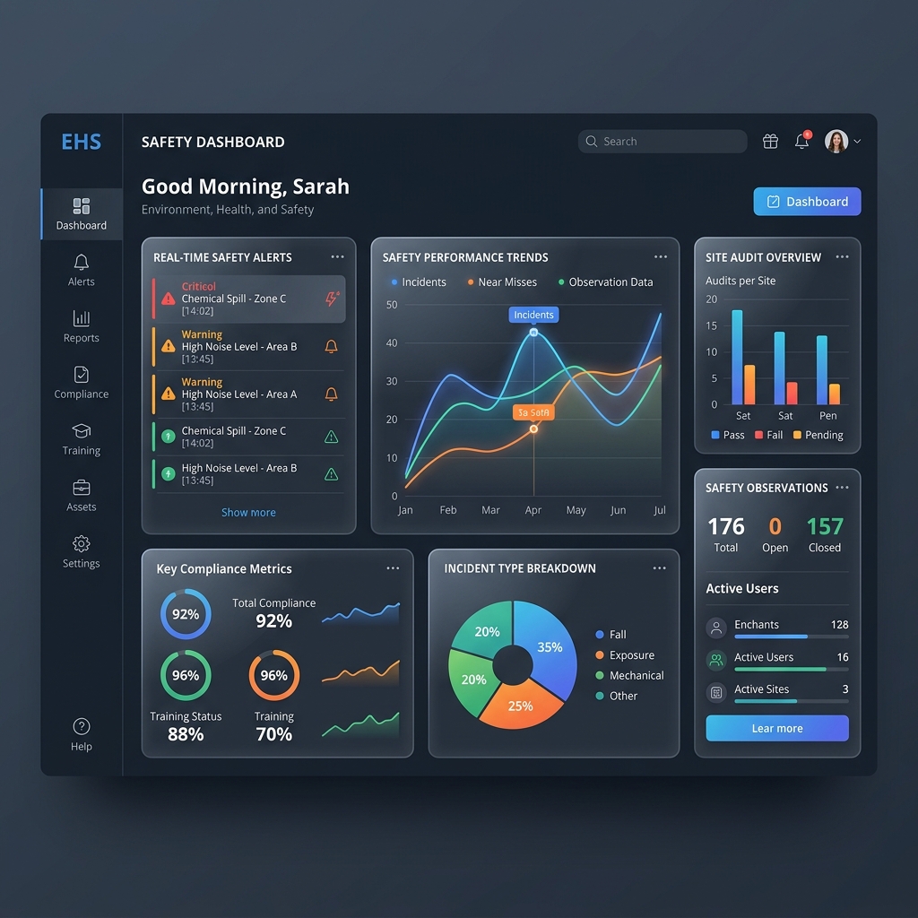 Plataforma DEVSTI EHS Dashboard
